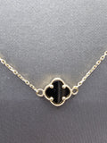 14k Gold Necklace - Black Clover