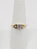 14K Gold Ring - Fashion Ring w/Heart