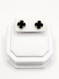 14K Gold Earrings - Black Clover