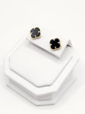 14K Gold Earrings - Black Clover