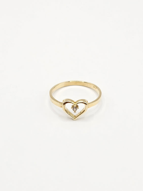 14K Gold Ring - Heart