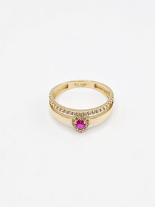 14K Gold Ring - Heart