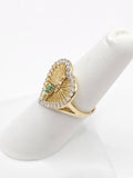 14K Gold Ring - San Judas Heart