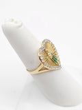 14K Gold Ring - San Judas Heart