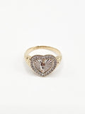 14K Gold Ring - San Judas Heart