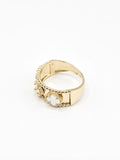 14K Gold Ring - White Clover