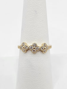 14K Gold Ring - Clover