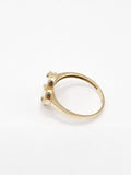 14K Gold Ring - White Clover