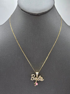 14k Gold Chain w/pendant - Barbie