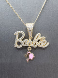 14k Gold Chain w/pendant - Barbie