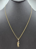 14k Gold Chain w/pendant - San Judas