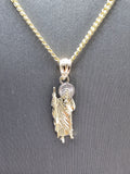 14k Gold Chain w/pendant - San Judas