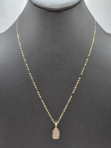 14k Gold Chain w/pendant - Virgin Mary