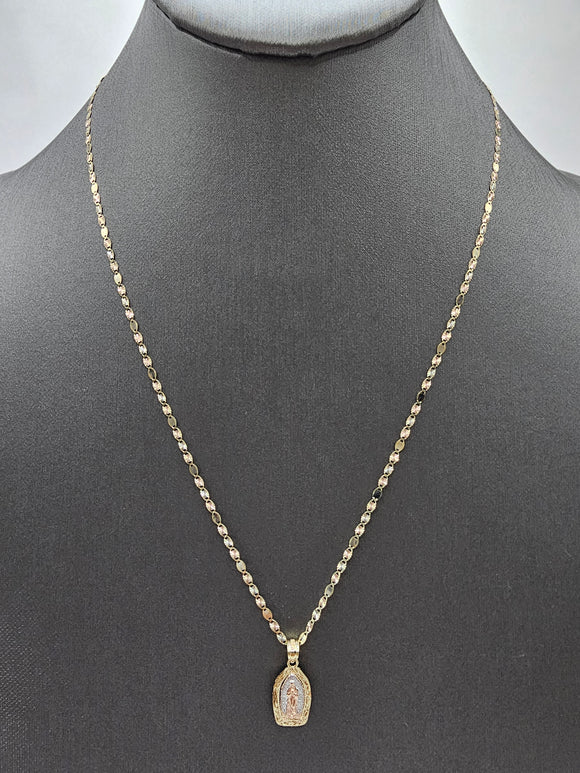 14k Gold Chain w/pendant - Virgin Mary