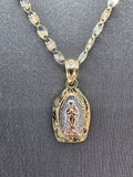 14k Gold Chain w/pendant - Virgin Mary