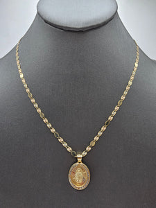 14k Gold Chain w/pendant - Virgin Mary