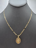 14k Gold Chain w/pendant - Virgin Mary