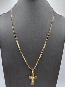 14k Gold Chain w/pendant - Jesus on Cross