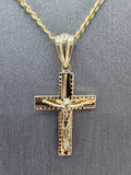 14k Gold Chain w/pendant - Jesus on Cross