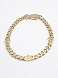 14k Gold Bracelet - Monaco Heart