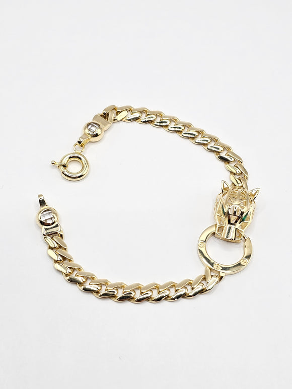 14k Gold Bracelet - Monaco Panther