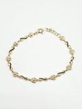 14k Gold Bracelet - Infinity w/Heart