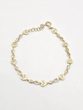 14k Gold Bracelet - Infinity w/Heart