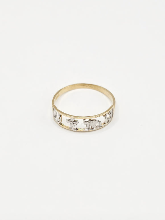 14K Gold Ring - Luck