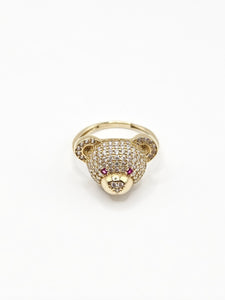 14K Gold Ring - Bear