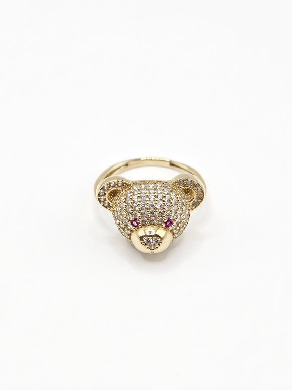 14K Gold Ring - Bear