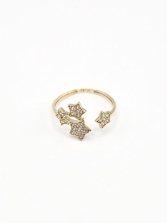 14K Gold Ring - Stars