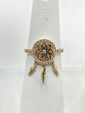 14K Gold Ring - Dream Catcher