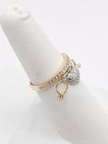 14K Gold Ring - Heart, Ring, Key