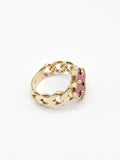 14K Gold Ring - Red Clover