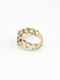 14K Gold Ring - Red Clover