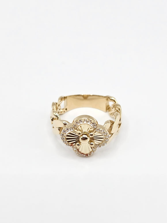 14K Gold Ring - Gold Clover