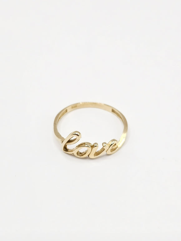 14K Gold Ring - Love