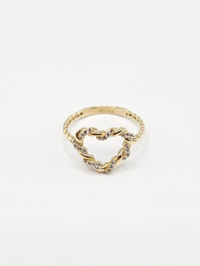 14K Gold Ring - Heart