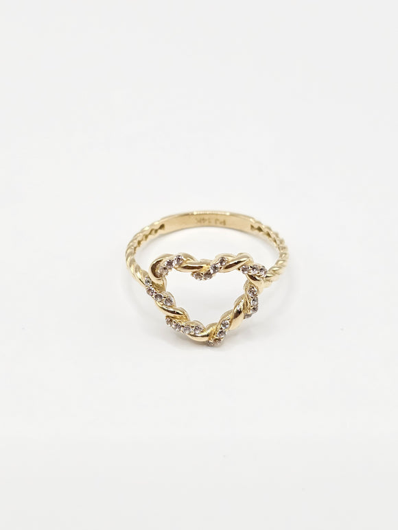 14K Gold Ring - Heart