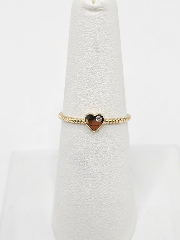 14K Gold Ring - Heart