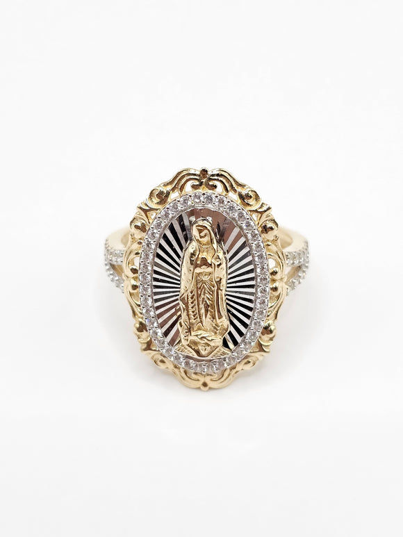 14K Gold Ring - Virgin Mary