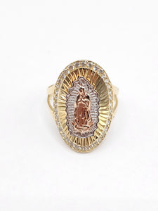 14K Gold Ring - Virgin Mary