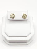 14K Gold Earrings - Gold Clover