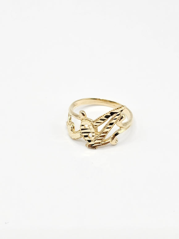 14K Gold Ring - Initial Letter