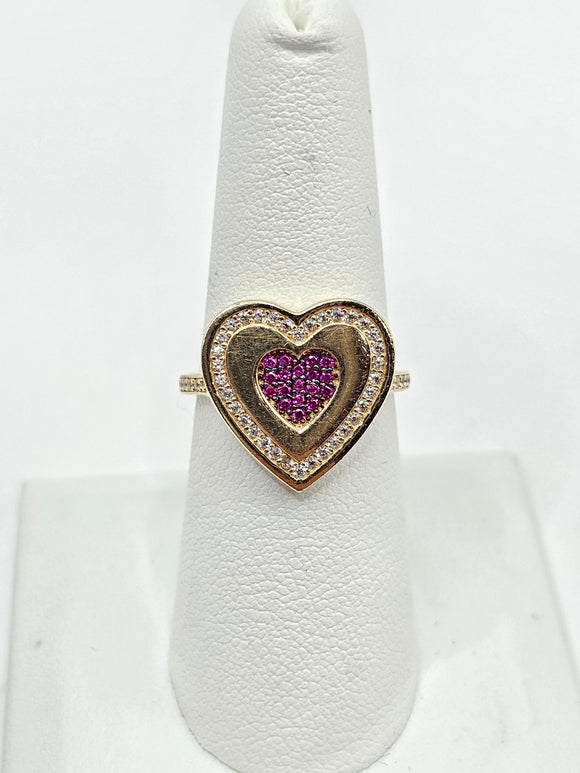 14K Gold Ring - Heart