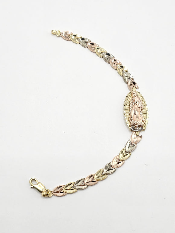 14k Gold Bracelet - Virgin Mary