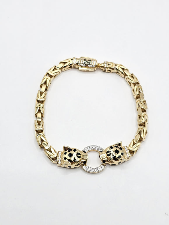 14k Gold Bracelet - Panther