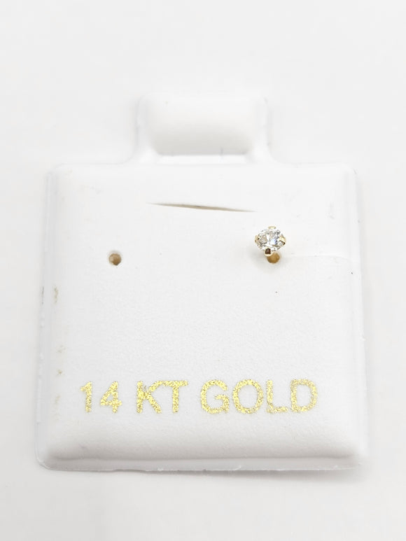 14K Gold Nose Pin