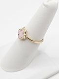 14K Gold Ring - Pink Clover