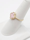 14K Gold Ring - Pink Clover